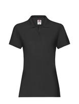 Fruit Of The Loom - Ladies Premium Polo - Polo marškinėliai - Juoda