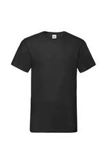 Fruit Of The Loom - Valueweight V-Neck T - Marškinėliai trumpomis rankovėmis - Juoda