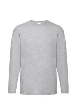 Fruit Of The Loom - Valueweight Long Sleeve T - Marškinėliai ilgomis rankovėmis - Pilka