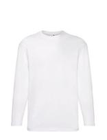 Fruit Of The Loom - Valueweight Long Sleeve T - Marškinėliai ilgomis rankovėmis - Balta