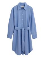 Gant - Rel Luxury Oxford Shirt Dress - Marškininė suknelė - Mėlyna