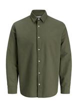 Jack & Jones - Jjebreeze Linen Blend Shirt L/S Sn - Lininiai marškiniai - Chaki spalva