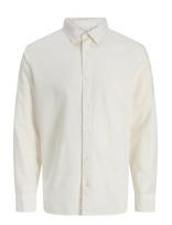 Jack & Jones - Jjebreeze Linen Blend Shirt L/S Sn - Lininiai marškiniai - Kreminė spalva