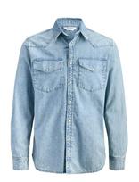 Jack & Jones - Jjewestern Jjshirt At 187 Noos - Džinsiniai marškiniai - Mėlyna