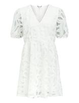 Object - Objrose 3/4 Re Short Dress E Div - Trumpa suknelė - Balta