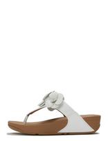 FitFlop - Lulu Flower Toe-Post Sandals - Šlepetės - Balta