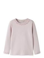 Lil'Atelier - Nmflayo Sup Ls Slim Top Solid Lil - Ilgarankoviai marškinėliai - Violetinė