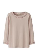 Lil'Atelier - Nmflayo Sup Ls Slim Top Solid Lil - Ilgarankoviai marškinėliai - Rožinė