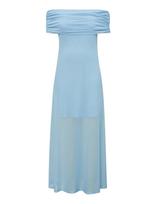 A-View - Kit Off Shoulder Dress - Ilga suknelė - Mėlyna