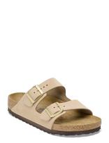 Birkenstock - Arizona Sfb Lenb Sandcastle - Plokščiapadžiai sandalai - Smėlio