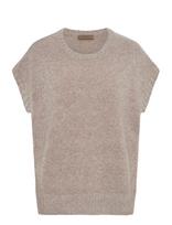 Rue De Tokyo - Kalina Novelty Knit - Megzta liemenė - Smėlio