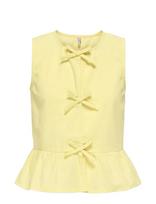 Kids Only - Kogclara Life Sl Bow Shirt Wvn - Palaidinės ir tunikos - Geltona