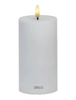 Sirius Home - Sille Solar Ø7,5Xh15Cm, Hvid - LED žvakė - Balta
