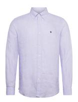 Morris - Douglas Linen Shirt-Classic Fit - Lininiai marškiniai - Violetinė