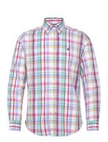 Morris - Linen Preppy Check Shirt-Classic Fit - Lininiai marškiniai - Marga / raštuota
