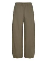 Weekday - Low Rise Loose Pull-On Trousers - Plačios kelnės - Chaki spalva