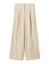 Noella - N-Kazia Mw Pants - Plačios kelnės - Kreminė spalva