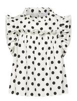 Grunt - Grgritt Dots Top - Palaidinės ir tunikos - Balta