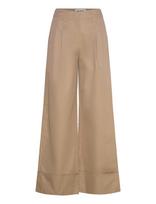 ROUGE EDIT - Roufrancie Rw Wf F/L Trouser/2 - Plačios kelnės - Smėlio