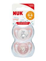 NUK - Trendline Pacifier Bambi, Size 0-6 Months - Čiulptukas - Rožinė