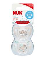 NUK - Trendline Pacifier Lion King, Size 6-18 Months - Čiulptukas - Marga / raštuota