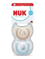 NUK - First Choice Bear/Seahorse, Size 0-6 Months - Čiulptukas - Mėlyna