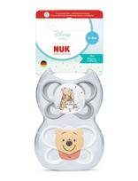 NUK - Perfect Match Air Winnie The Pooh, Size 0-6 Months - Čiulptukas - Marga / raštuota