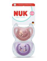 NUK - First Choice Monkey/Kangaroo, Size 6-18 Months - Čiulptukas - Violetinė