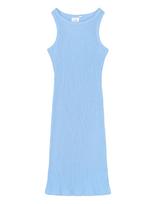 The New - Tntove S_L Rib Dress - Laisvalaikio suknelė be rankovių - Mėlyna