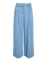 ROUGE EDIT - Roufrancie Mae Rw Wf F/L Trouser/1 - Plačios kelnės - Mėlyna
