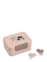 Done By Deer - Tiny Lunch Box W/Snack Picks Tiny Farm Powder - Kūdikių maisto indelis - Rožinė