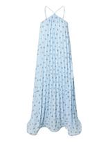 YAS - Yassvea Halterneck Maxi Dress - D2D - Ilga suknelė - Mėlyna