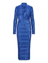 YAS - Yasminda Ls Long Dress - Pb - Iki kelių ir midi suknelės - Mėlyna