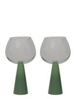 Urban Nature Culture - Urban Nature Culture Spritz Cocktail Glass Set Of 2, Jade Green, In Gift Box - Kokteilių taurė - Žalia