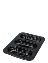 Birkmann - Birkmann Perforated Mini Baguette Tray 3 Pcs - Kepimo skarda - Juoda
