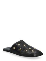 Chloé - Rita Studded Leather Mules - Plokščiakulniai bateliai - Juoda