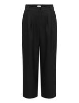 ONLY - Onllando Hw Wide Pleat Pant Tlr - Plačios kelnės - Juoda