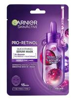 Garnier - Garnier Skinactive Pro-Retinol Smoothing Serum Sheet Mask For All Skin Types 28 G - Lakštinė kaukė - Nude