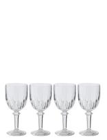 J-Line - S/4 Wine Glass Acrylic Tr - Raudonojo vyno taurės - Nude