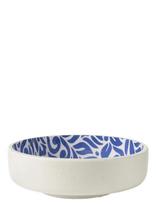 J-Line - Salad Bowl Floral Man Wd Bl/W - Salotų dubenėlis - Mėlyna