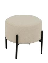 J-Line - Stool Bouc Ply/Poly Whi/Bla - Taburetės ir suolai - Balta