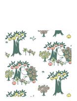 Moomin By Havi - Moomin Napkin Päiväuni - Popierinės servetėlės - Balta