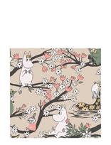 Moomin By Havi - Moomin Napkin Moomin Falls In Love - Popierinės servetėlės - Smėlio