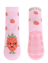 Melton - Strawberry Socks - Anti-Slip - Neslystančios kojinės - Rožinė