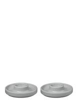 Blomus - Set Of 2 Egg Cups - 2,5 Cm, Ø 10,5 Cm - Pilar - Mirage Gray - Kiaušinių indelis - Pilka