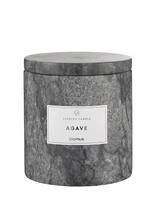 Blomus - Scented Travertine Candle - 11 Cm, Ø 10 Cm - Frabli - Magnet - Kvapni žvakė - Pilka