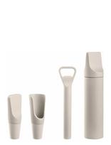 Blomus - Set Of 4 Wine Accessories - 2,5 X 15 X 20 Cm - Ilo - Moonbeam - Butelių atidarytuvai ir vyno kamščiai - Smėlio