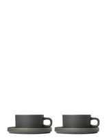 Blomus - Set Of 2 Tea Cups - 0,2 L, Ø 9 Cm - Pilar - Agave Green - Arbatos puodelis - Žalia