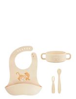BabyMoov - Baby First Meal Set Mini Roar - Vakarienės rinkiniai - Kreminė spalva