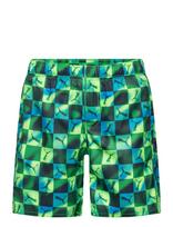 Puma Swim - Puma Swim Boys Printed Cat Mid Shorts  1P - Maudymosi šortai - Žalia